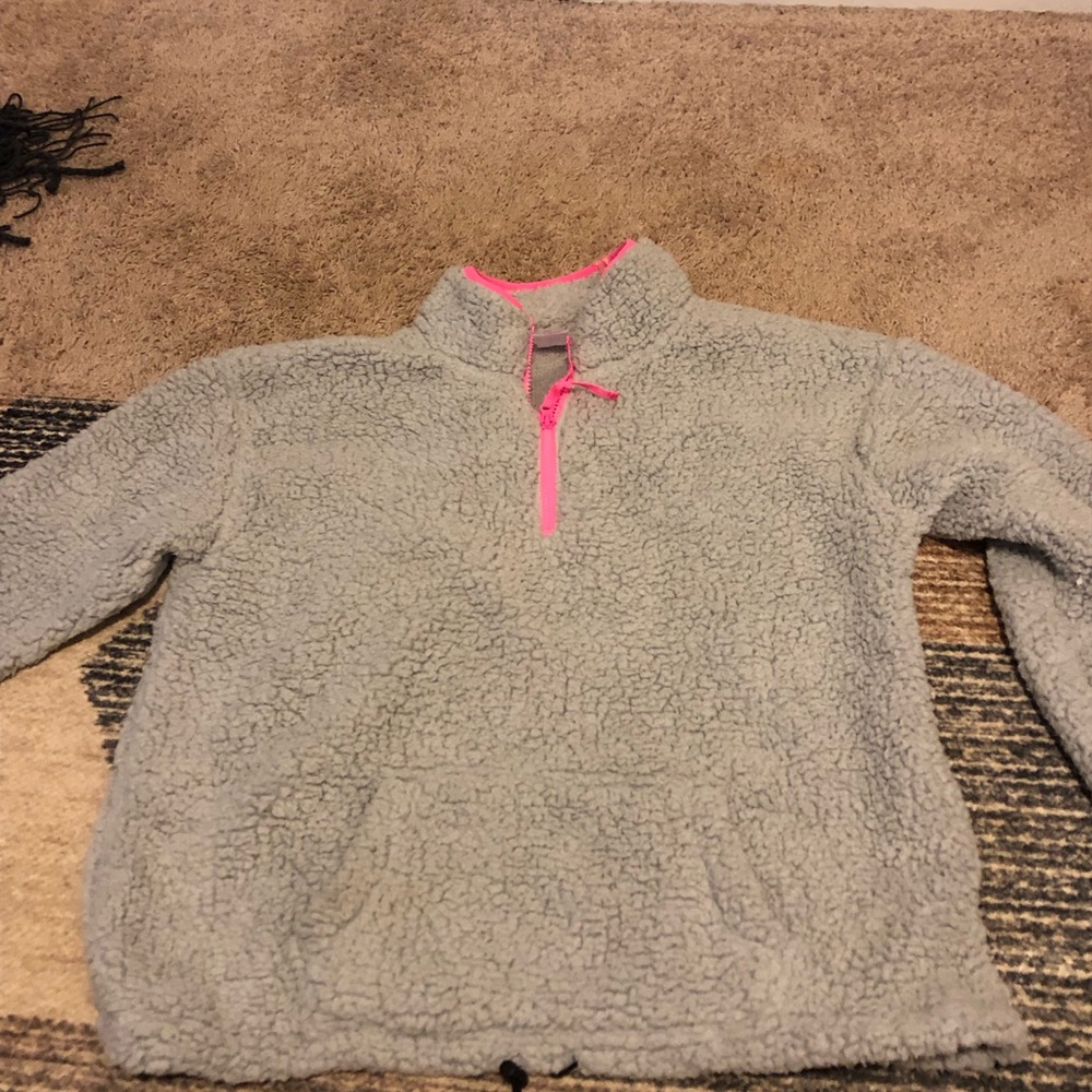 Gray Sherpa Pullover